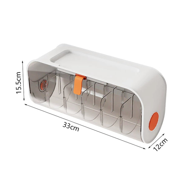 Wall-Mounted Undergarments & Socks Storage Box Organizer