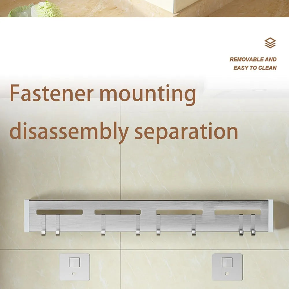 Heavy Quality Stainless Steel Wall Mounted Kitchen Storage Utensils Rack