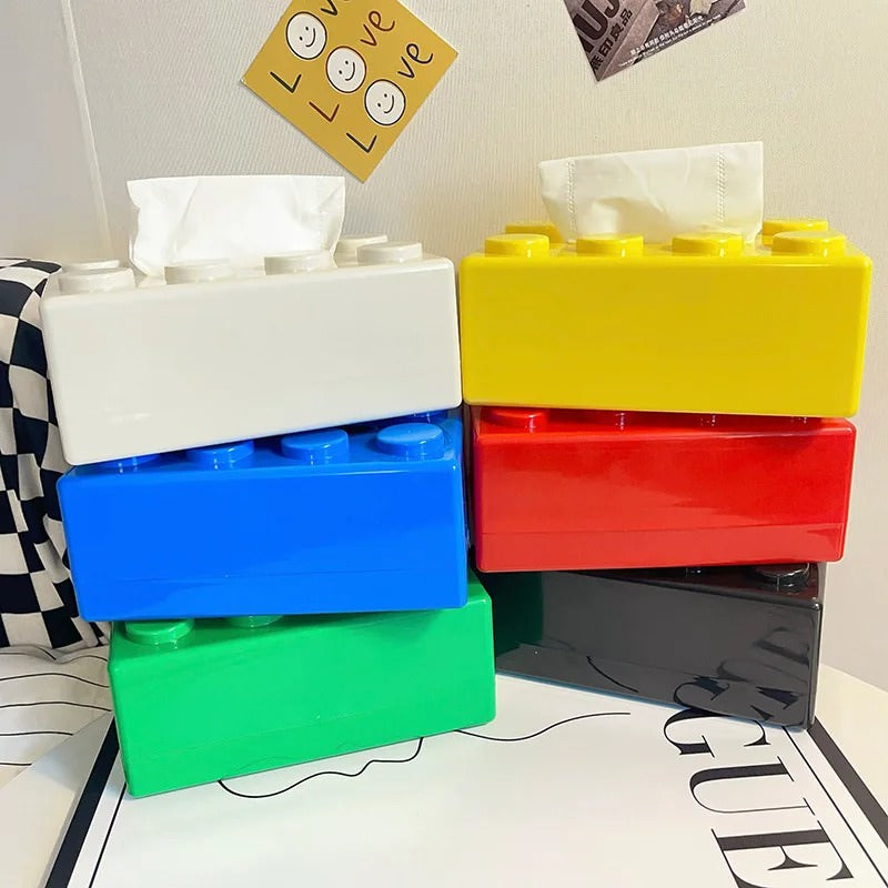 Construction Brick Style Creative Tissue Box Holder