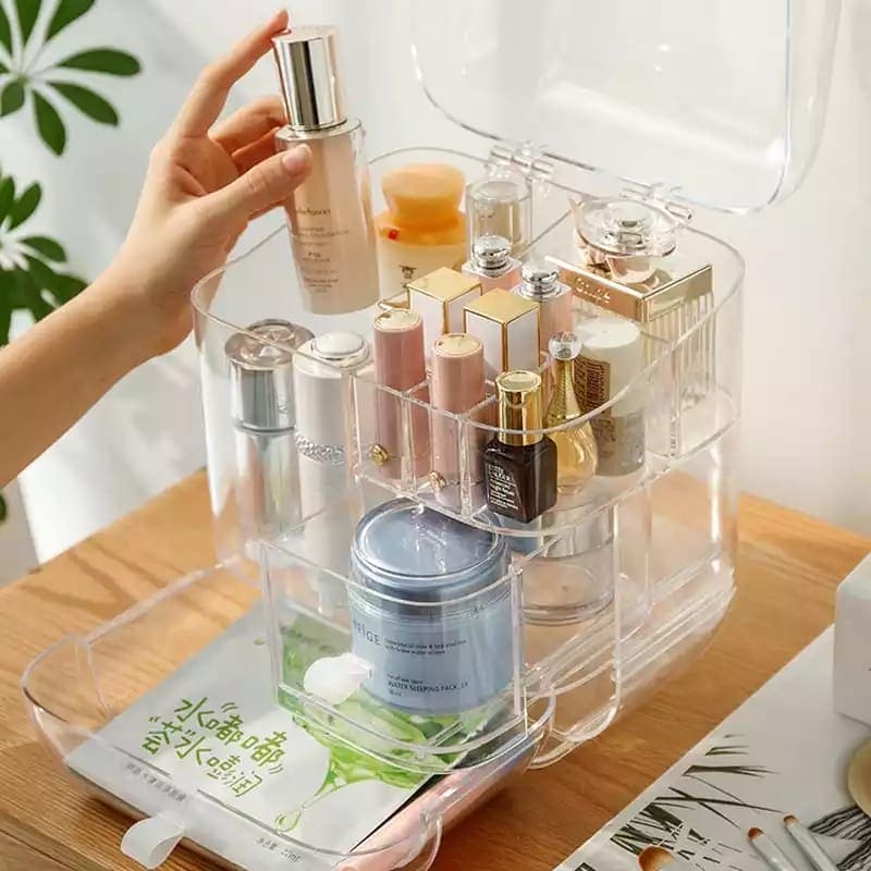 Transparent Cosmetics Storage organizer Dustproof & Waterproof