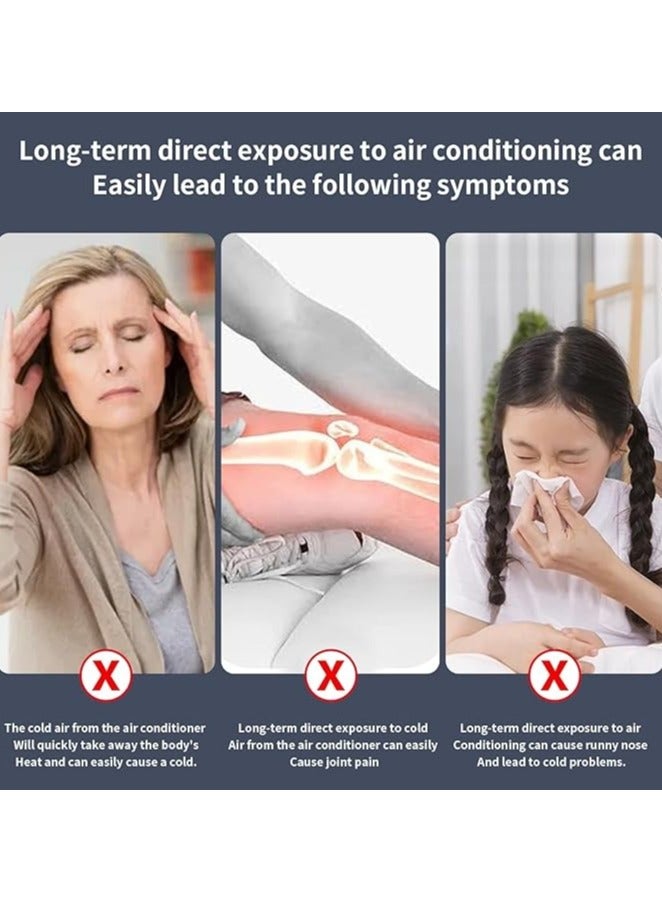 Split AC Air Deflector, universally Adjustable to Accommodate All AC sizes.