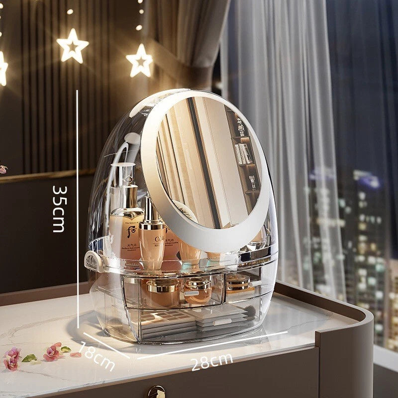 LED Mirror Cosmetics & Jewelry Organizer Heavy Quality