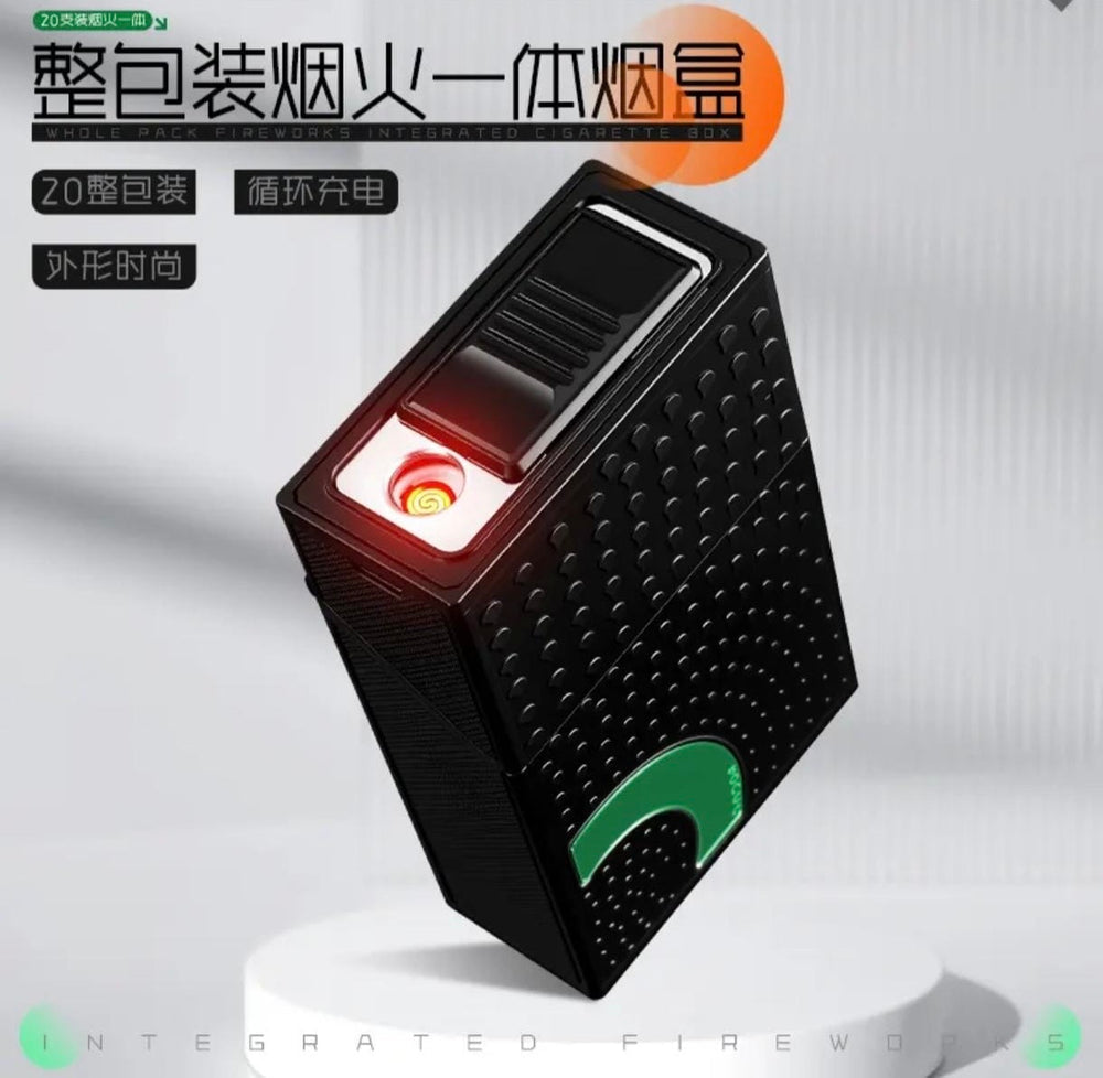 Rechargeable Lighter With Smart Cigarette Case
