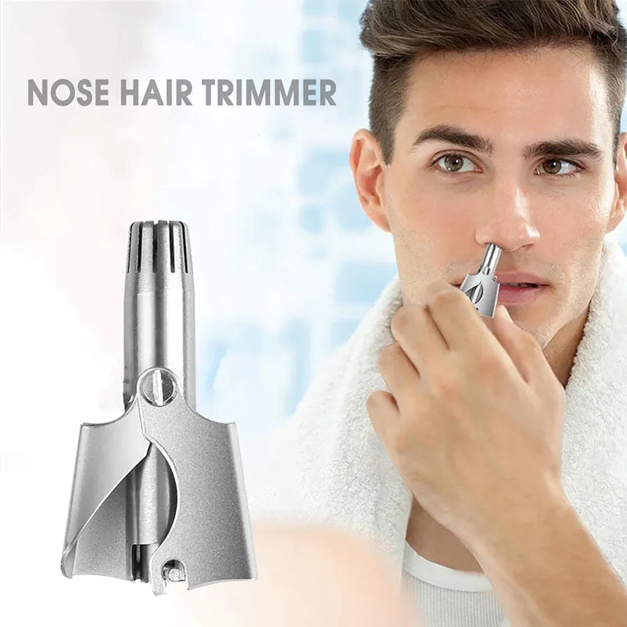 Stainless Steel Manual Nose & Ear Hair Trimmer