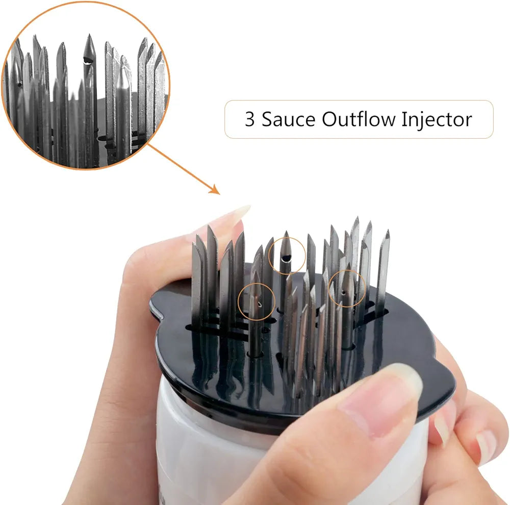 Meat Tenderizer and Marinade Flavor Sauce Injector