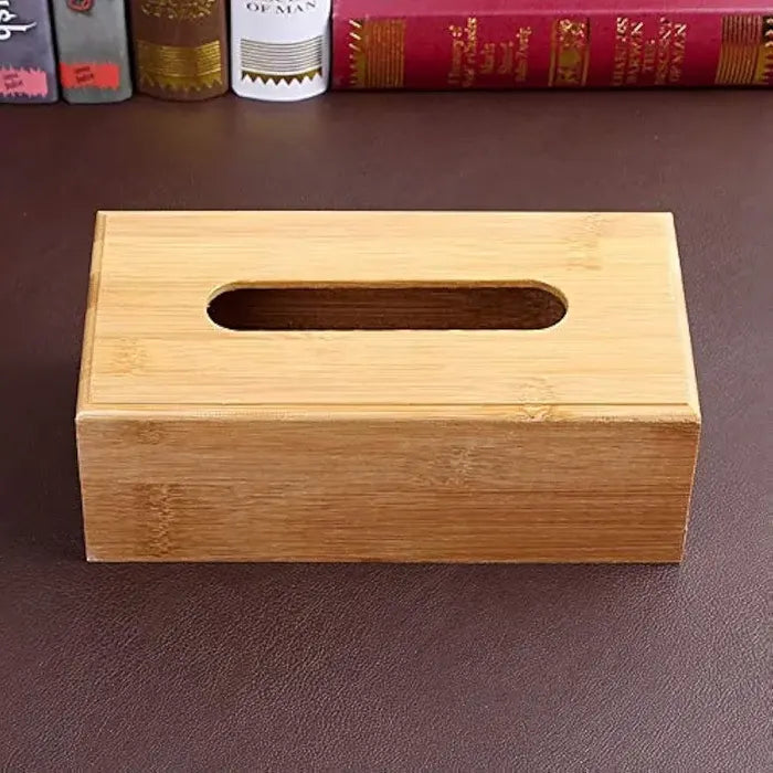 Bamboo Wooden Tissue Box Holder
