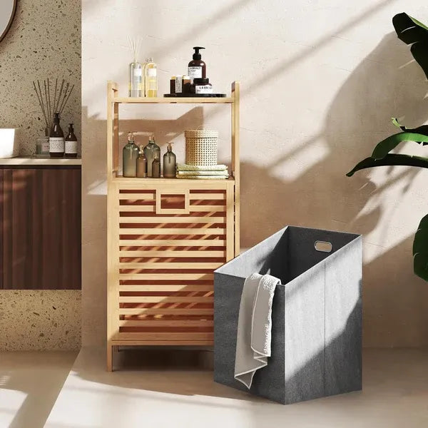 Bamboo Double Multipurpose Clothes Storage Organizer