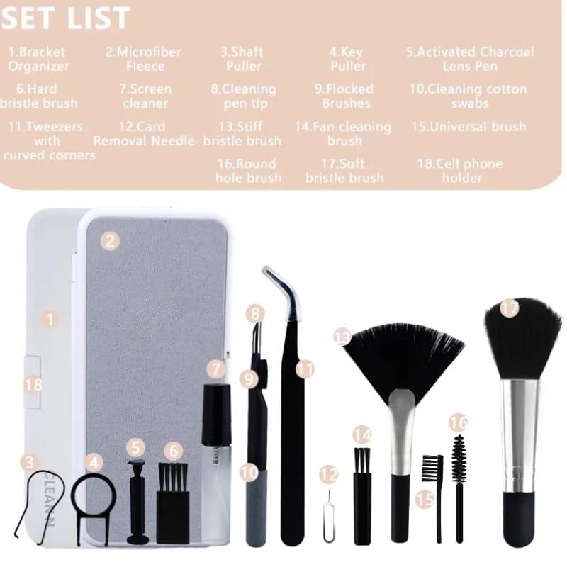 18 In 1 Smart Smart Accessories Cleaning Gadgets Tools Set