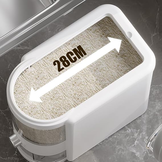 Airtight Automatic Rice Storage Dispenser With Measuring Cup