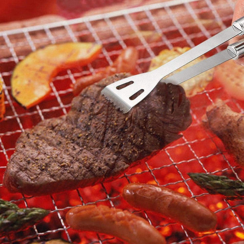 5Pcs Stainless Steel BBQ Grill Tools Set With Carry Bag