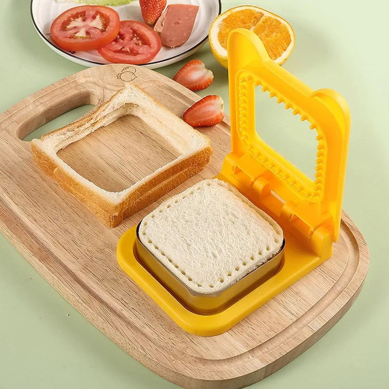 Stainless Steel Pocket Sandwich Maker Fun Sandwich Cutter and Sealer for Kids