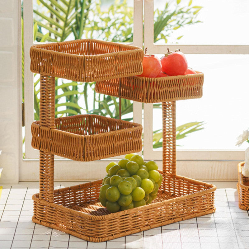 Creative Multi-Layer Woven Fruit Basket