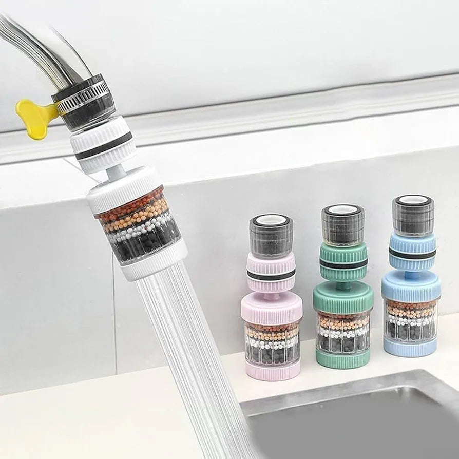 6 Layer Filtration 360⁰ Rotating Faucet Sprayer Water Purifier
