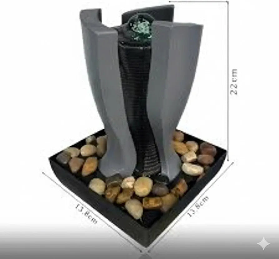 Luxury Electric Water Fountain – Relaxing Indoor LED Decor Piece