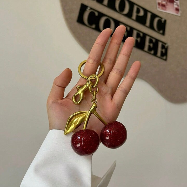 Elegant & Cool Cherry Bag Charm