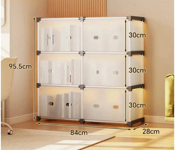 Multi-Layer Dustproof Cabinet Storage Shelf