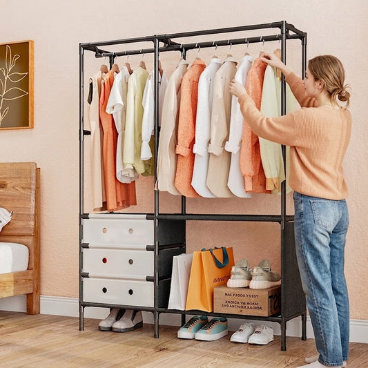 Multifunctional Clothes & Shoe Organizer Rack