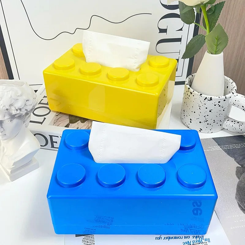 Construction Brick Style Creative Tissue Box Holder