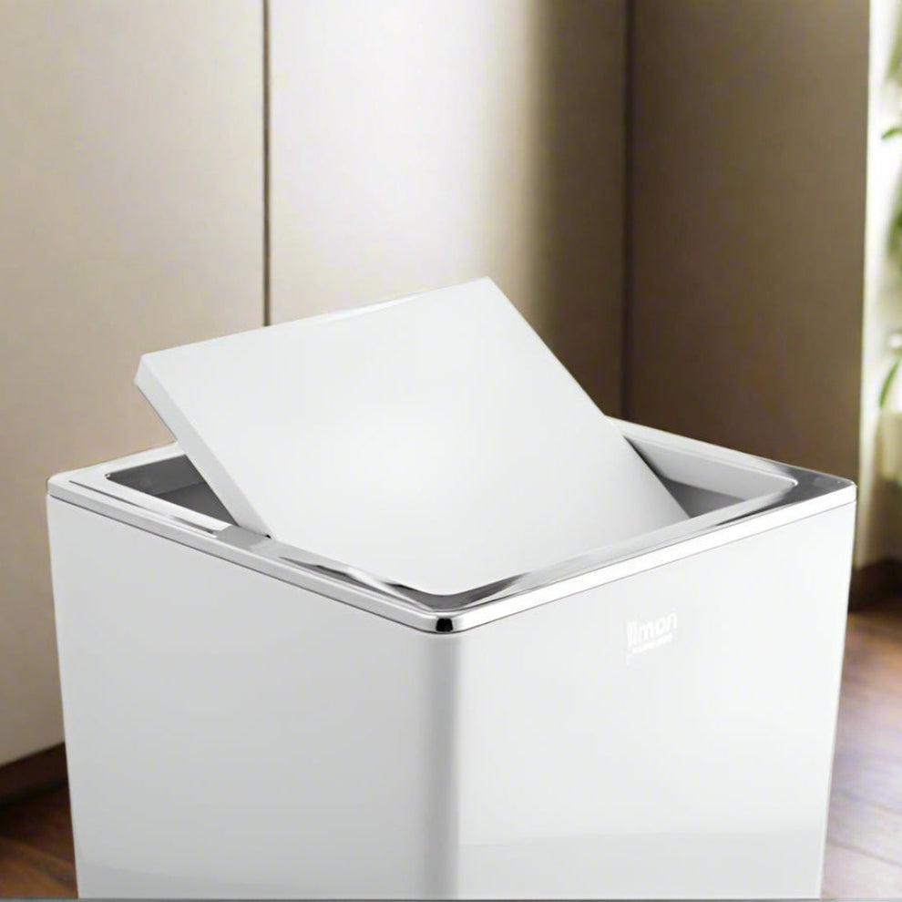Limon LuxeSwing Dustbin & Brush Set