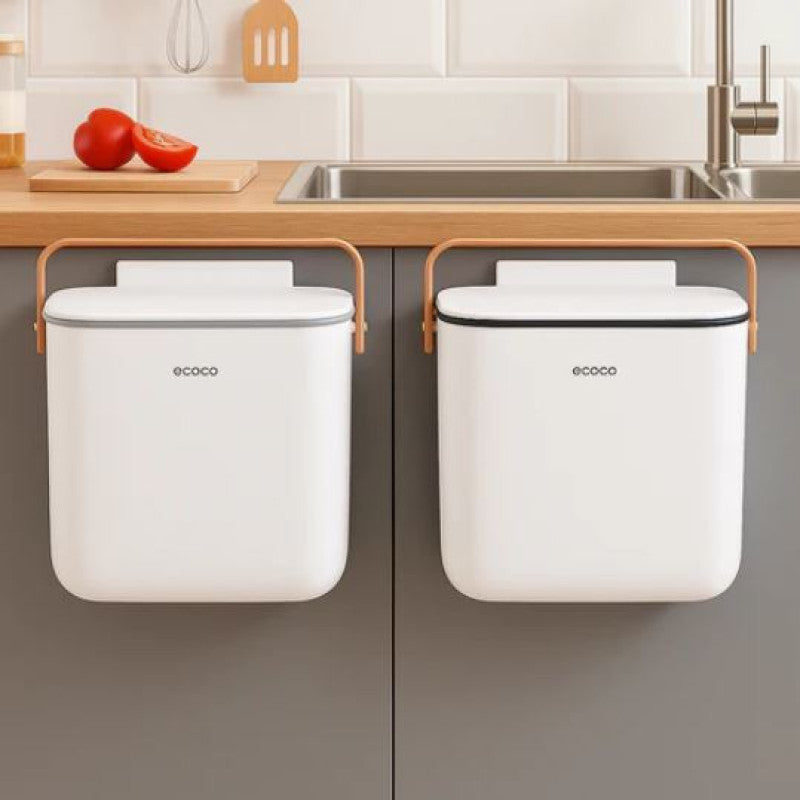 Multipurpose Ecoco Wall Mounted Trash Can With Lids
