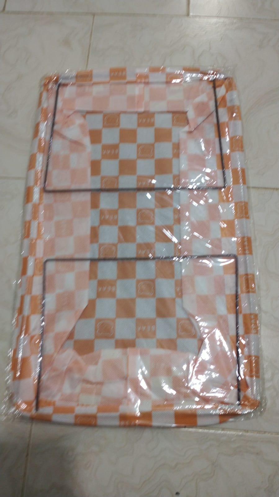 Foldable Wardrobe Organizer, Steel Frame Storage Box