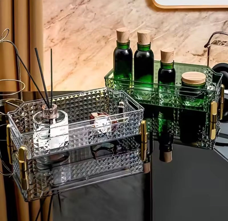 Transparent Desktop Cosmetics Storage Organizer