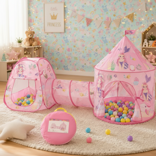 Princess Pink Babies Play Tent With Crawl Tunnel