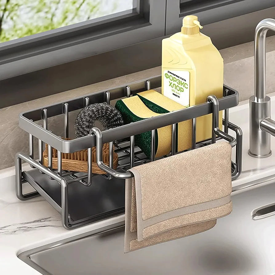 Multipurpose Kitchen Sink Iron Drainer Rack