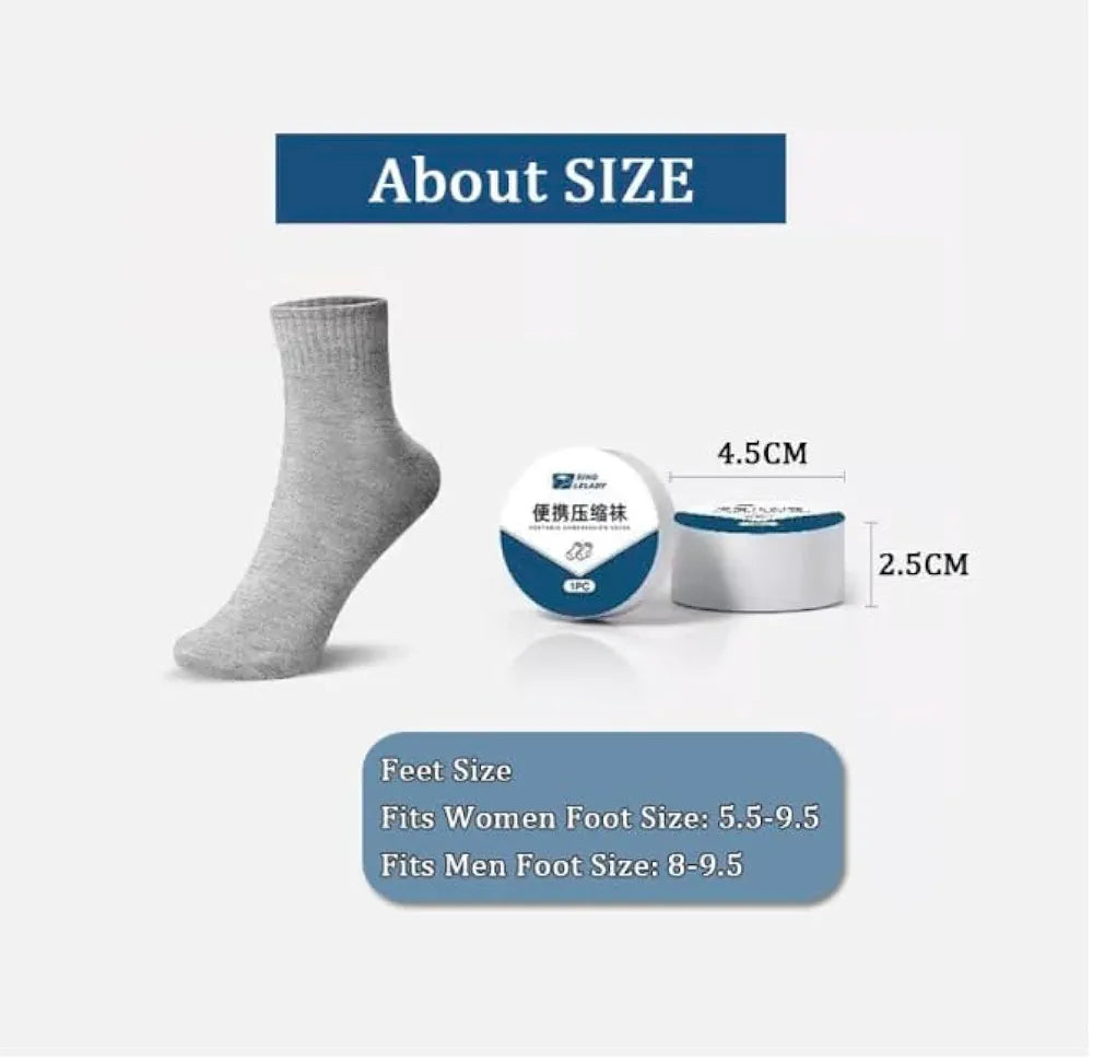 Portable Disposable Socks Travel Essential Breathable (Pair)