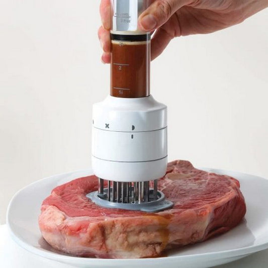 Meat Tenderizer and Marinade Flavor Sauce Injector