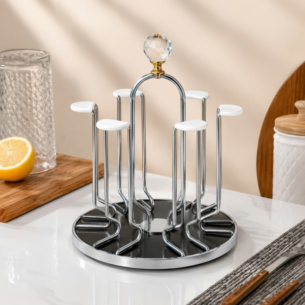 360⁰ Rotating Metal Cup Holder Stand