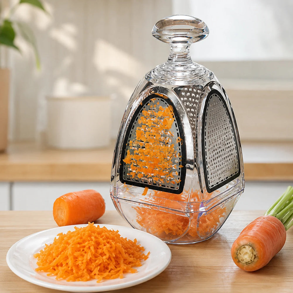 4-In-1 Multifunctional Vegetables & Cheese Grater With Storage Box
