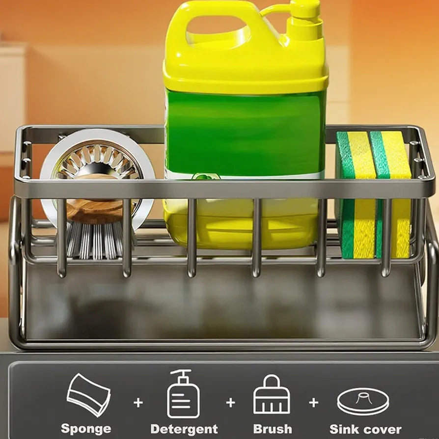 Multipurpose Kitchen Sink Iron Drainer Rack