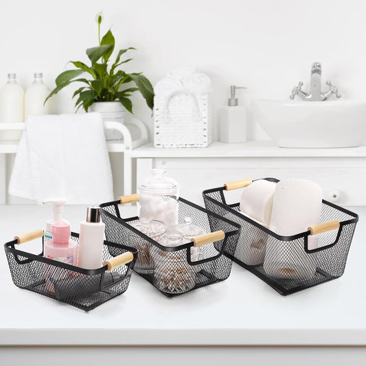 Mesh Metal Storage Organizer Basket