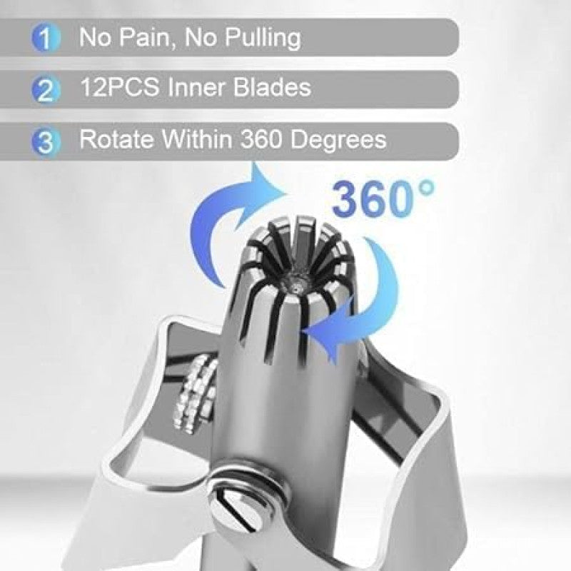 Stainless Steel Manual Nose & Ear Hair Trimmer