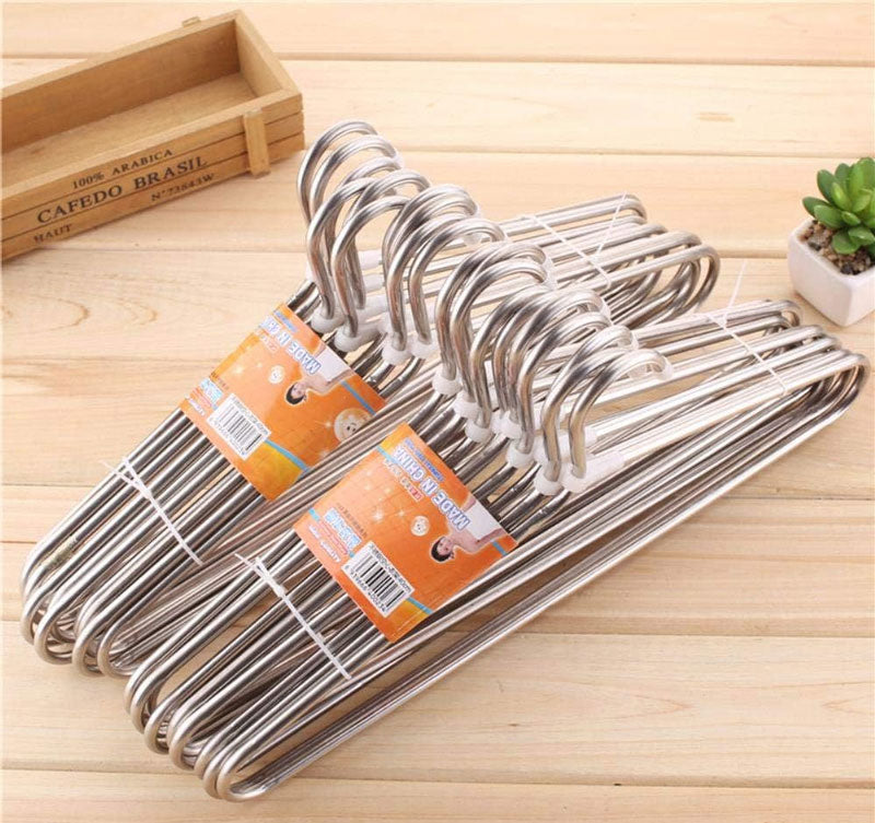 10Pcs Pack Stainless Steel Hangers Heaven Quality