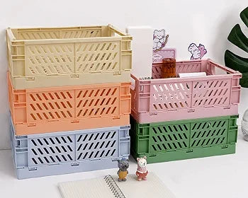 Mini Foldable Plastic Cosmetic Storage Box