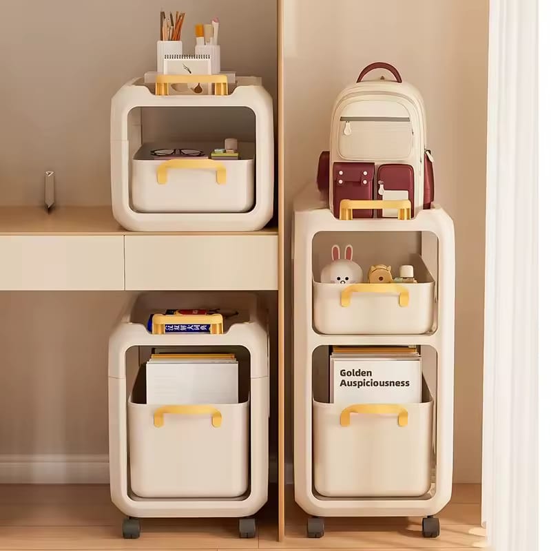 3 Layer Multipurpose Movable Storage Organizer Cart