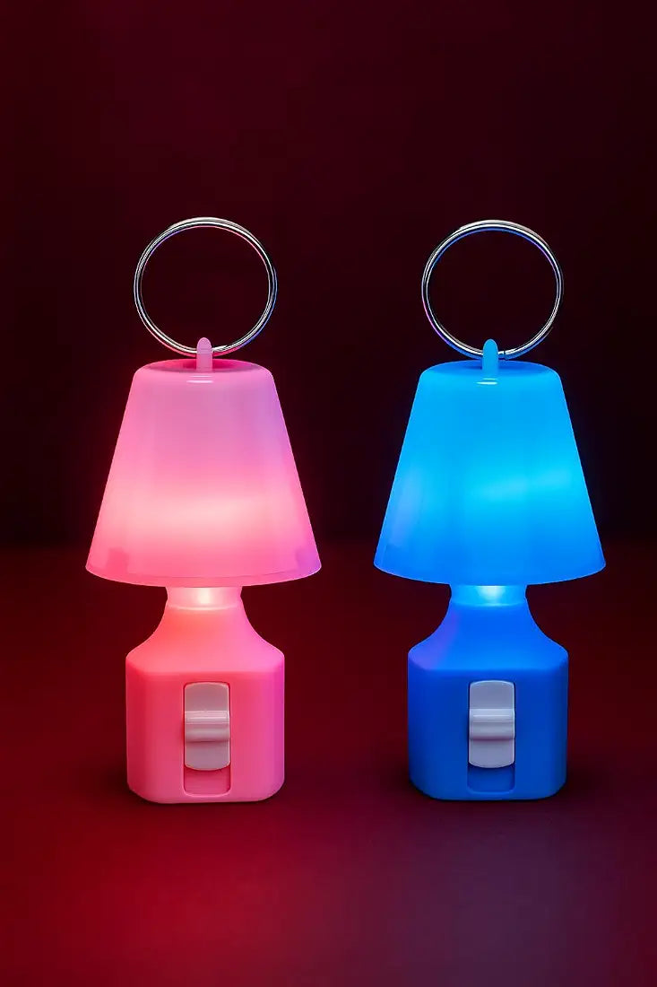 Set Of 3 Mini LED Lamp Keychain