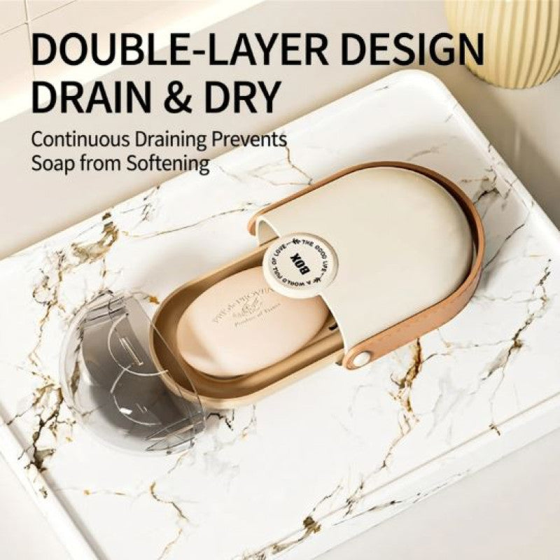 Anti-Leak Transparent Portable Travel Soap Box