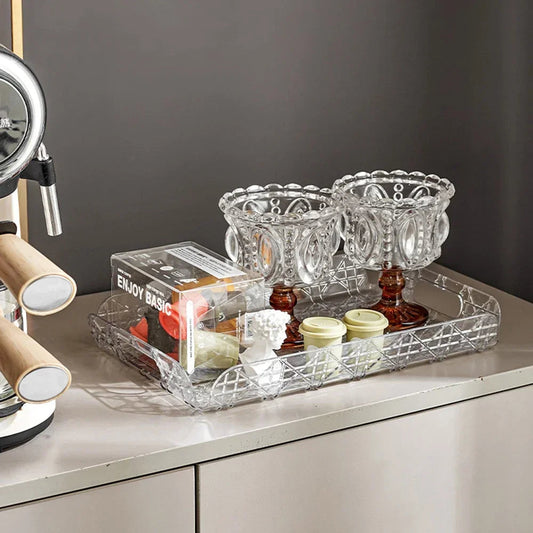Transparent Luxury Multipurpose Tray Organizer