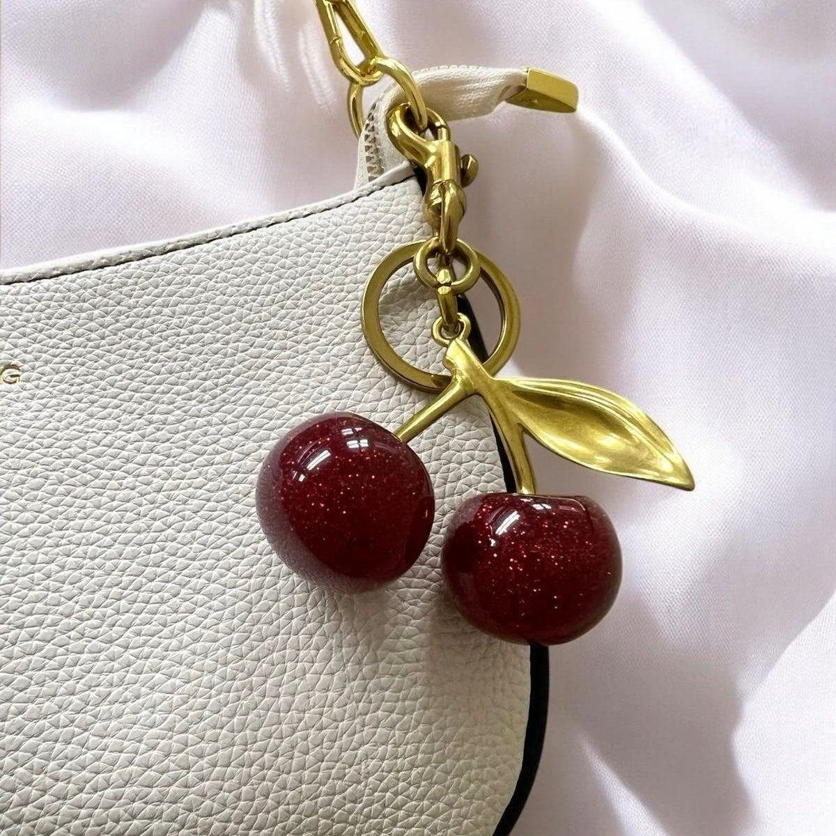 Elegant & Cool Cherry Bag Charm