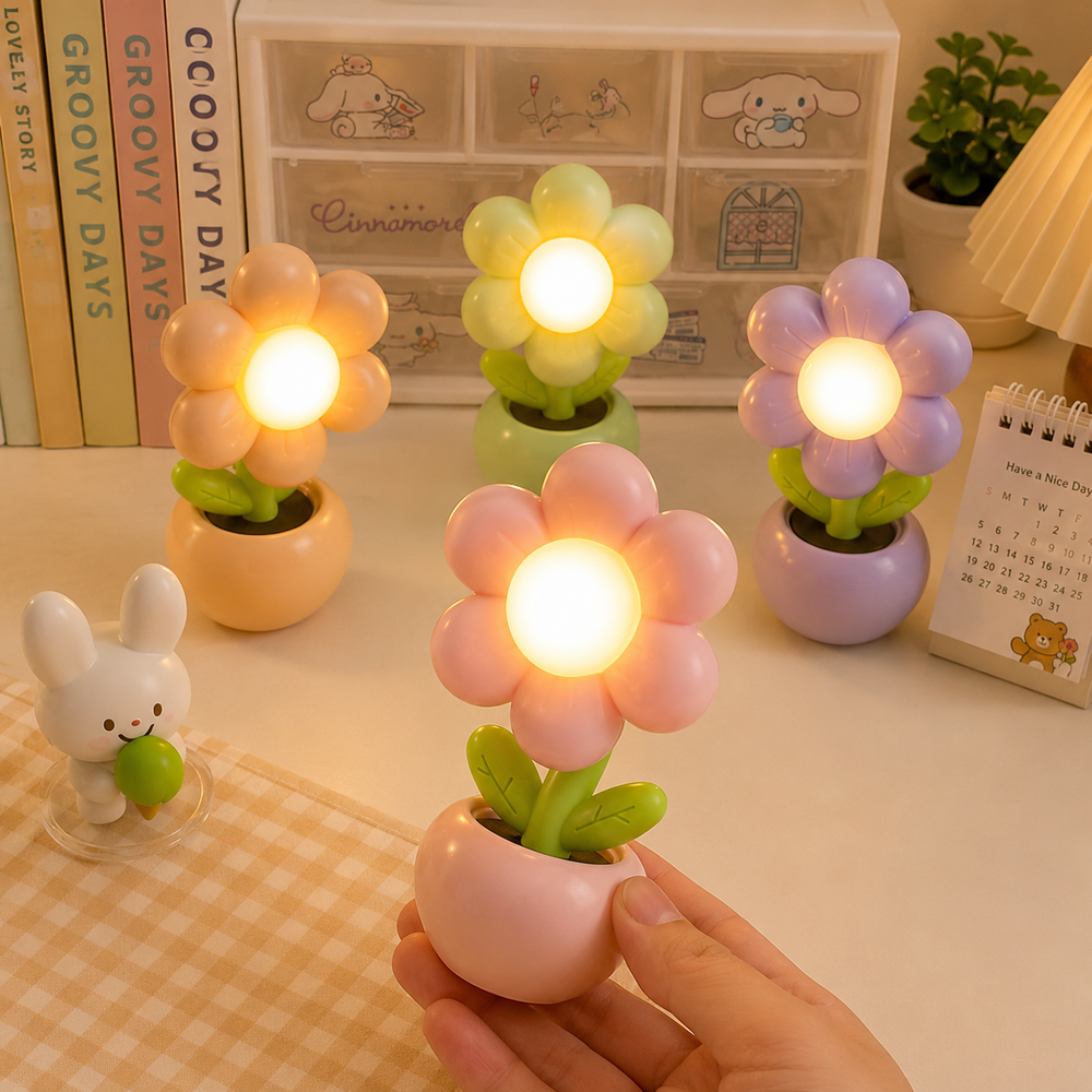 Mini Flower Vase LED Night Light