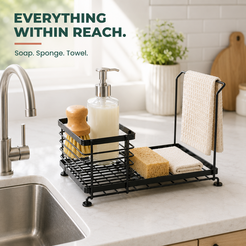 2 In 1 Kitchen Sink Caddy Organizer