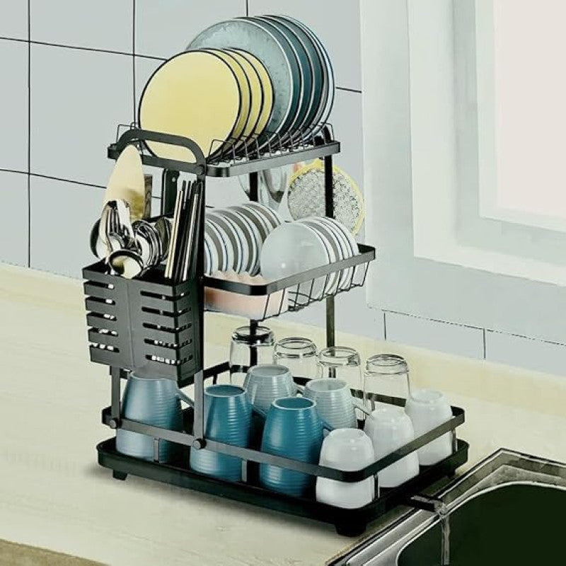 3 Layer Stainless Steel Dish Drying Rack