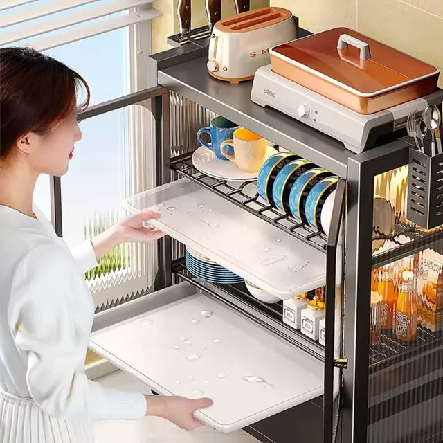 Multipurpose Kitchen Table Top Clamshell Type Dustproof Sealed Storage Cabinet Seasoning Box Storage Shelf – Durable, And Stylish