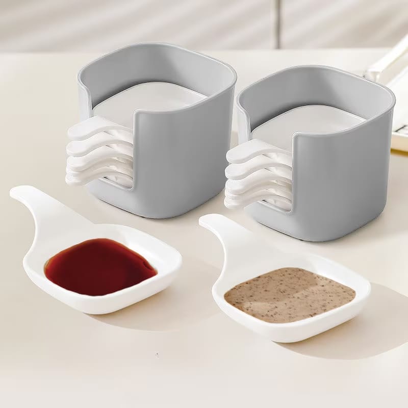 6-Piece Sauce Serving Bowls Set with Stacked Storage Box