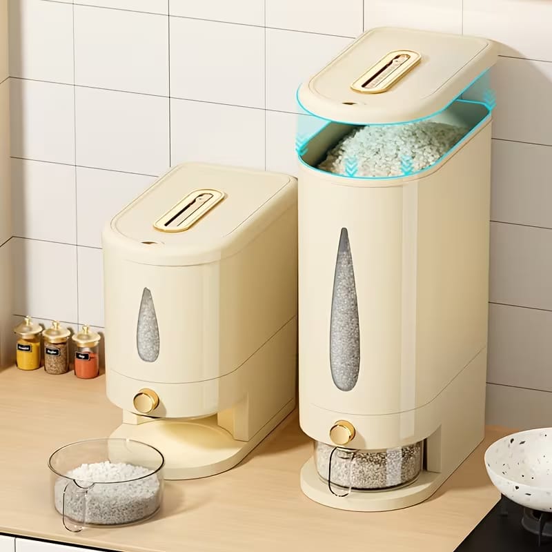 Slim Airtight Rice Storage Container Premium Quality (10KG)