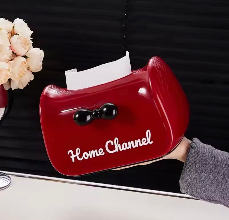 Elegant Luxury Ribbon Tissue Box Holder