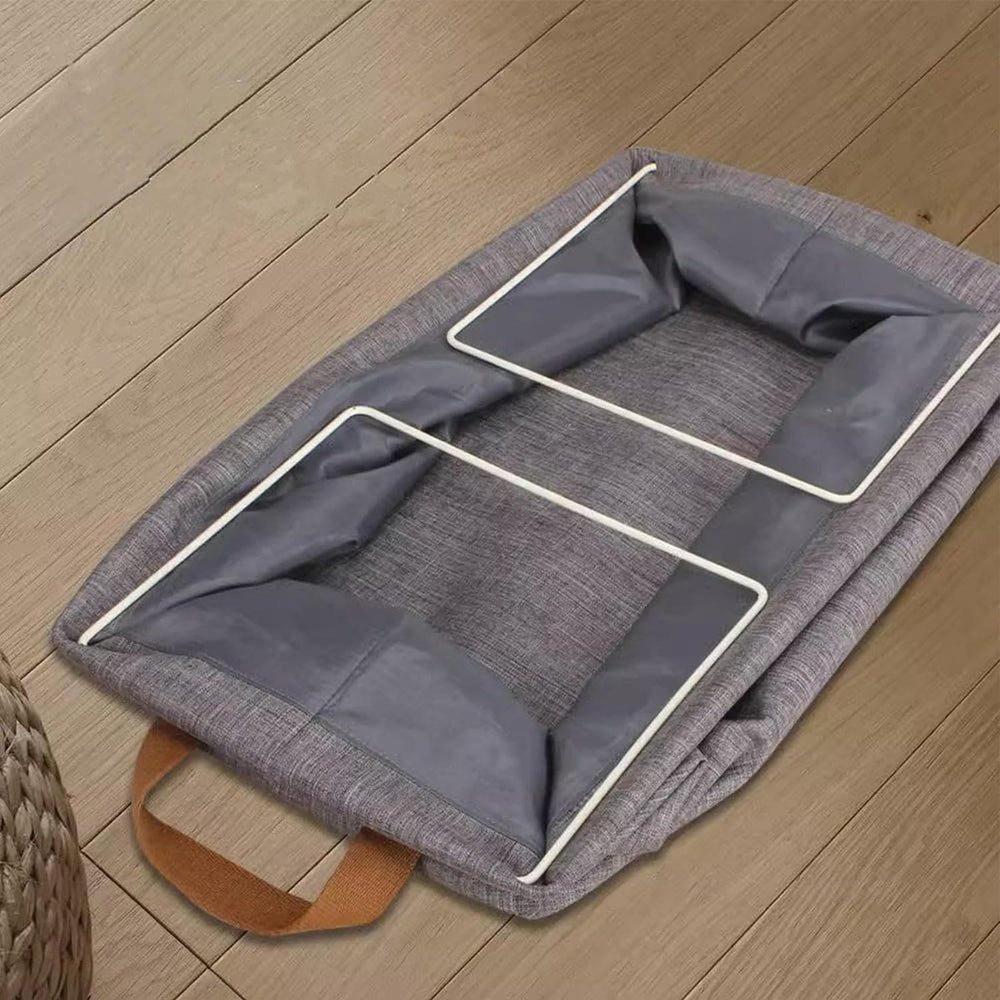 Foldable Wardrobe Organizer, Steel Frame Storage Box